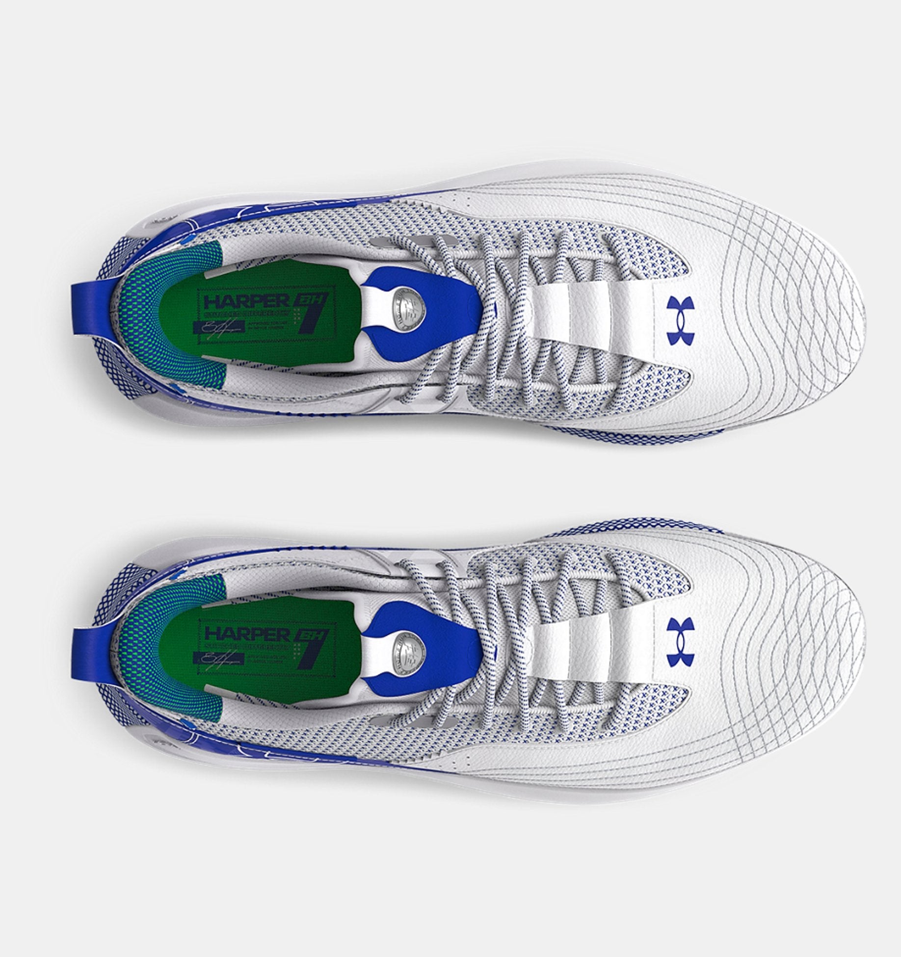 [3025585-400] MENS UNDER ARMOUR HARPER 7 LOW ELITE TPU 'GREY ROYAL' (NO LID)