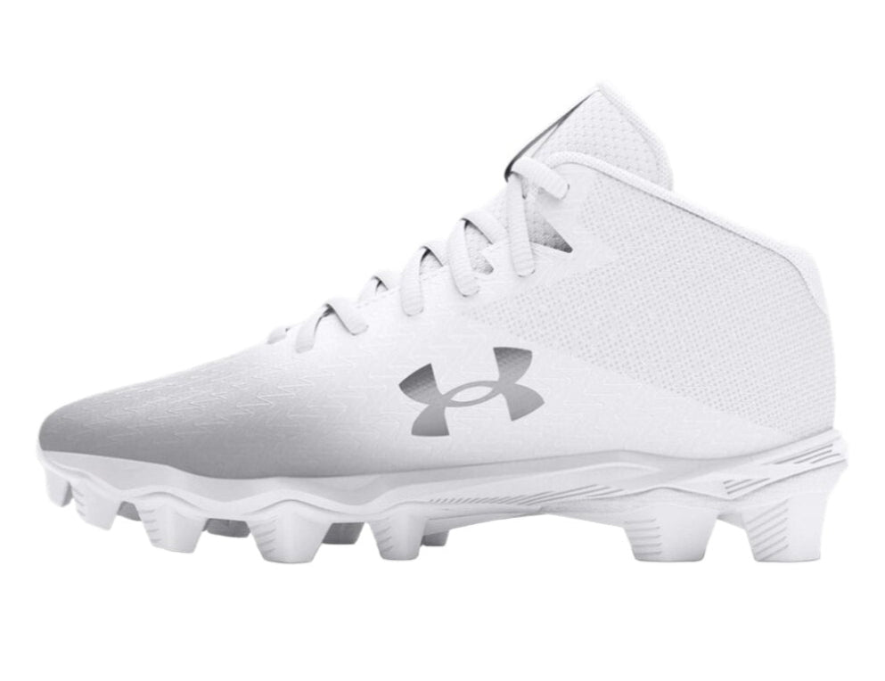 [3027320-100] GRADE SCHOOL UNDER ARMOUR SPOTLIGHT FRANCHISE 4 RM GS 'WHITE METALLIC SILVER'