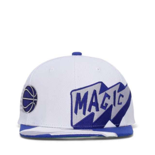 MENS MITCHELL & NESS NBA FAST TIMES SNAPBACK HWC MAGIC - WHITE