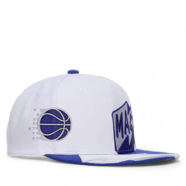 MENS MITCHELL & NESS NBA FAST TIMES SNAPBACK HWC MAGIC - WHITE