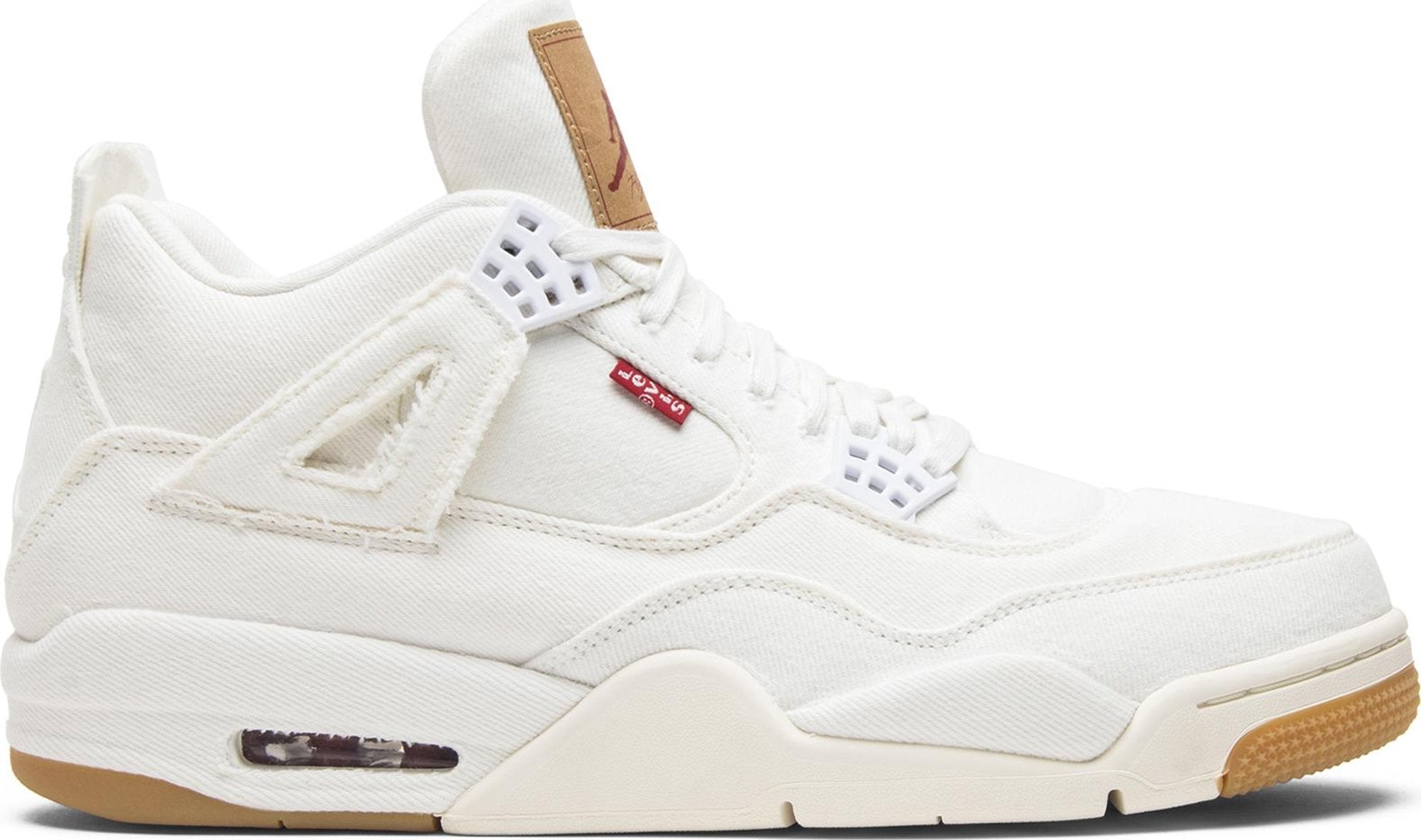 [AO2571-100] Mens Air Jordan Retro 4 'Levi's White (Levi's Tag)'