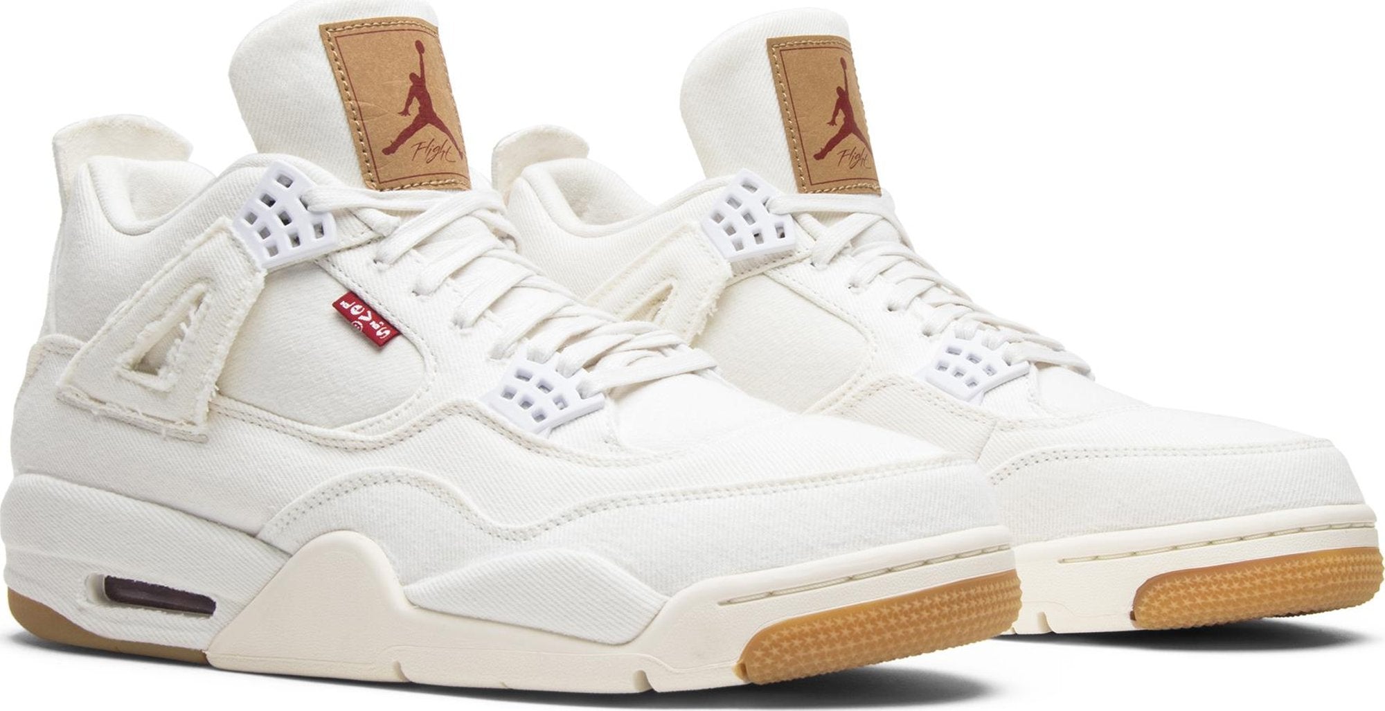 [AO2571-100] Mens Air Jordan Retro 4 'Levi's White (Levi's Tag)'