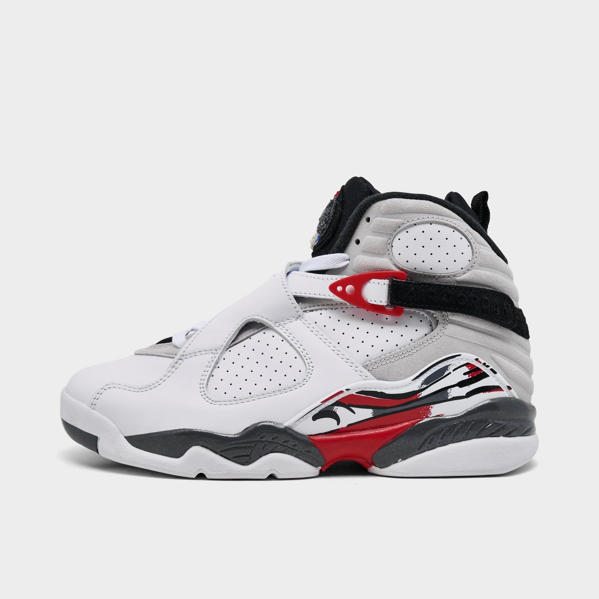 [305368-100] GRADE SCHOOL AIR JORDAN RETRO 8 'WHITE TRUE RED (2025)'