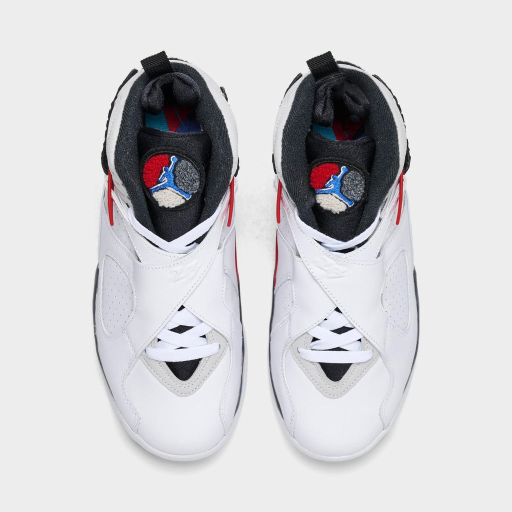 [305368-100] GRADE SCHOOL AIR JORDAN RETRO 8 'WHITE TRUE RED (2025)'