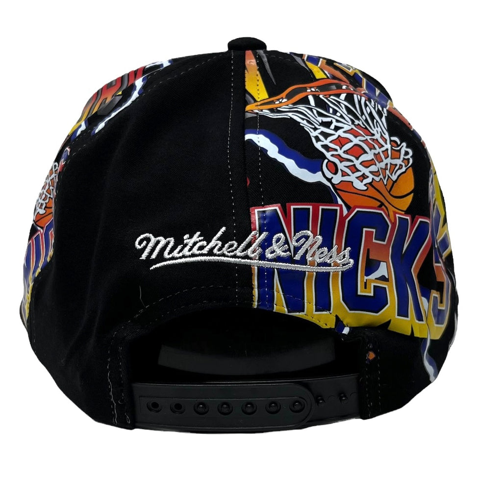 [HHSS3458-NYKYYPPPBLCK] MENS MITCHELL & NESS NBA NY KNICKS SHIRT REMIX SNAPBACK