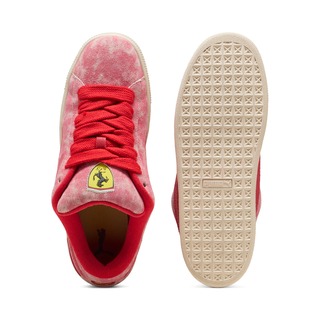 [308785-01] MENS PUMA SCUDERIA FERRARI X SUEDE XL 'DESERT SUN PACK - ROSSO CORSA'
