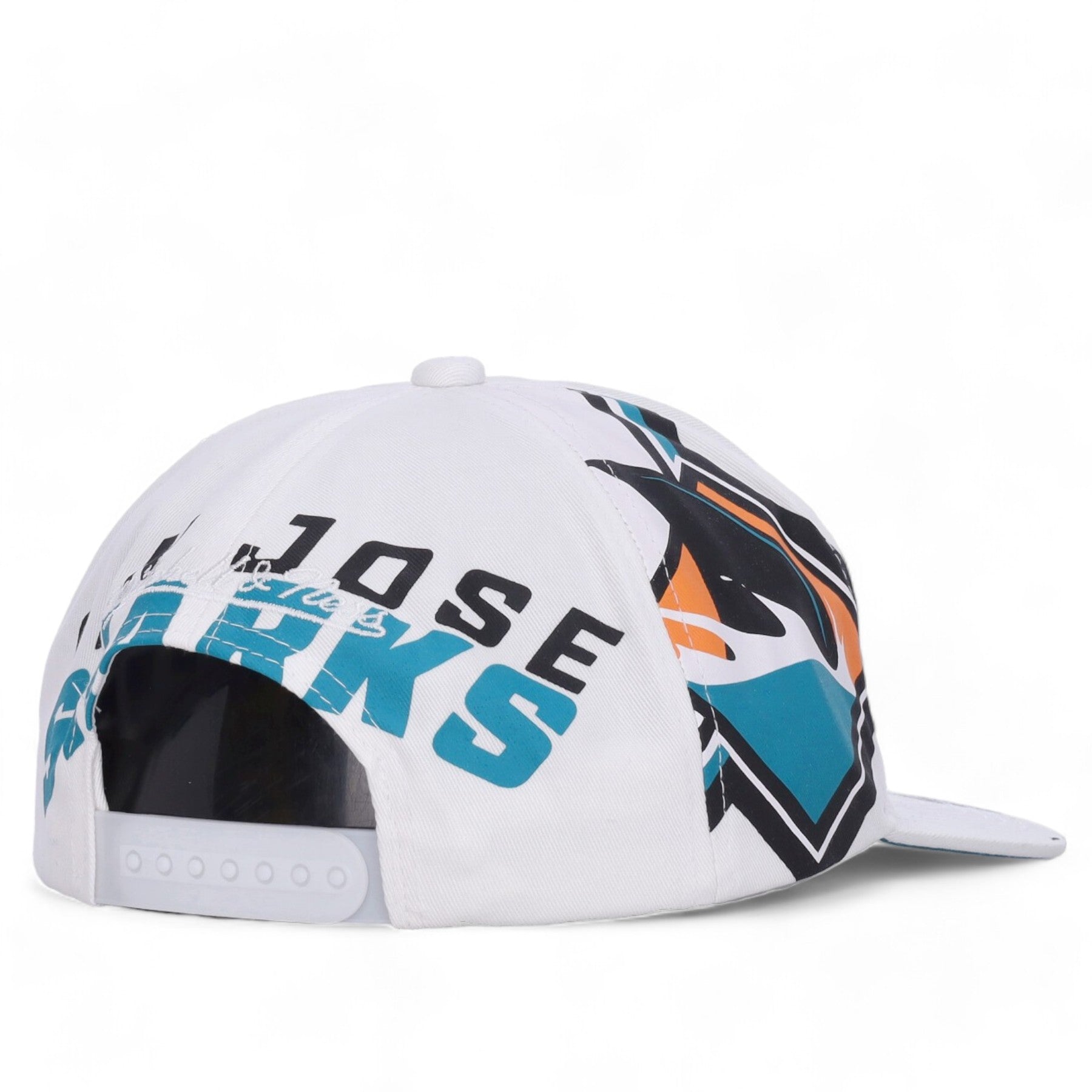 MENS MITCHELL & NESS NHL IN YOUR FACE DEADSTOCK SHARKS - WHITE