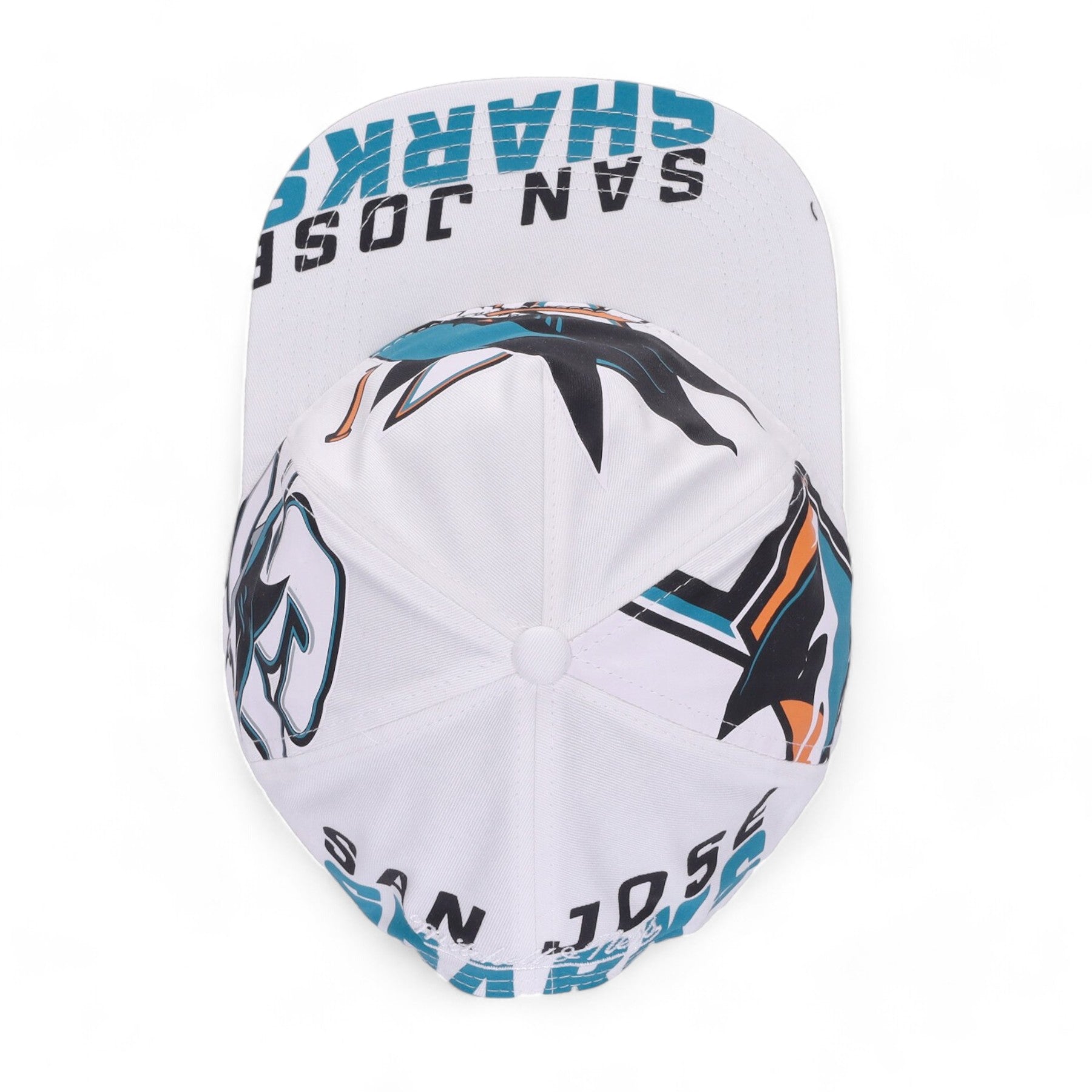 MENS MITCHELL & NESS NHL IN YOUR FACE DEADSTOCK SHARKS - WHITE
