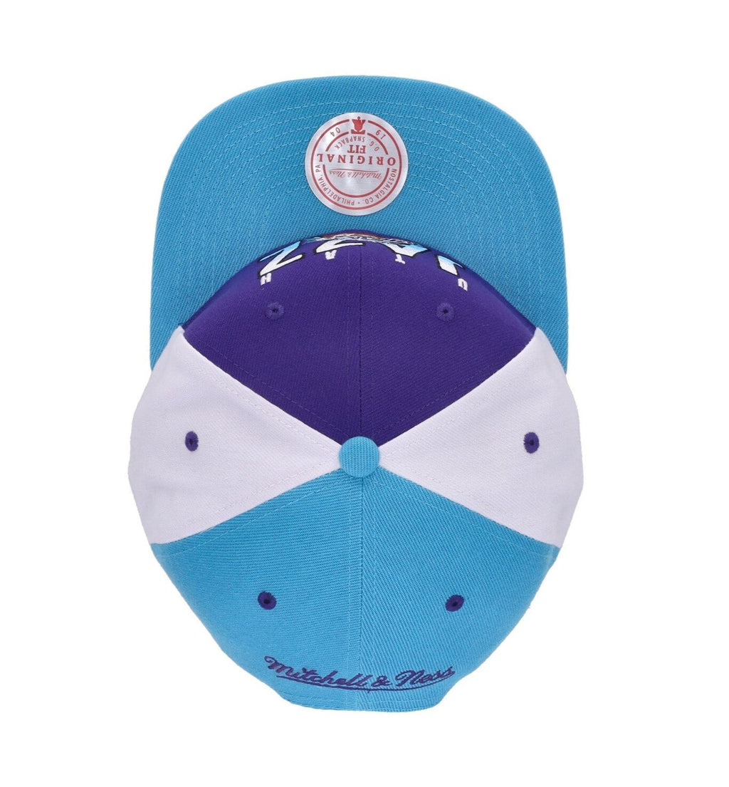 MENS MITCHELL & NESS NBA BILLBOARD 2 SNAPBACK HWC JAZZ - PURPLE-BLUE