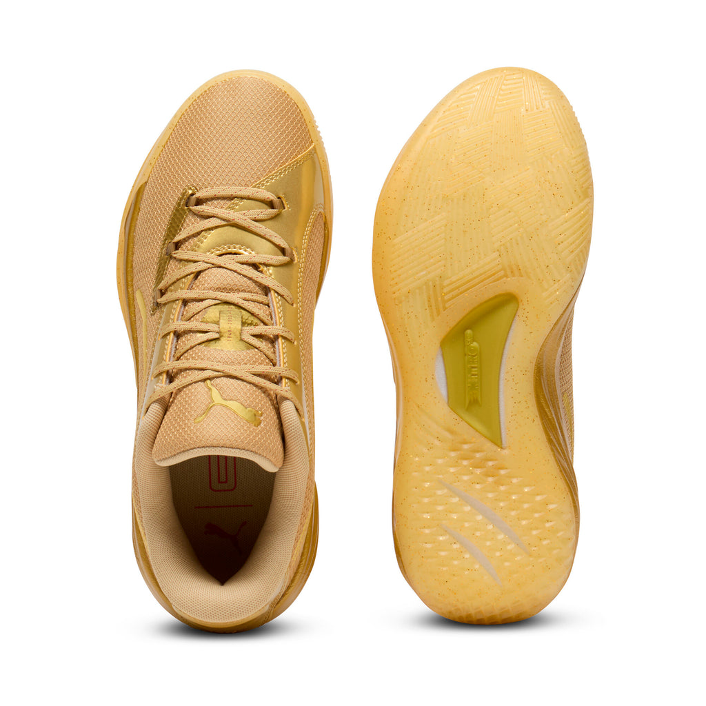 [313306-01] MENS PUMA ALL PRO NITRO 'TYRESE HALIBURTON GOLD RUSH'