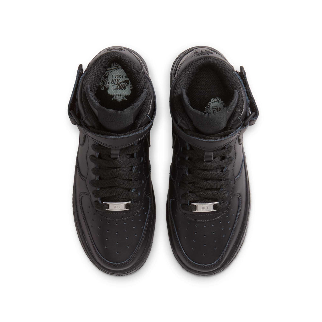 [314195-004] Grade School Nike AIR FORCE 1 MID 'BLACK (GS)'