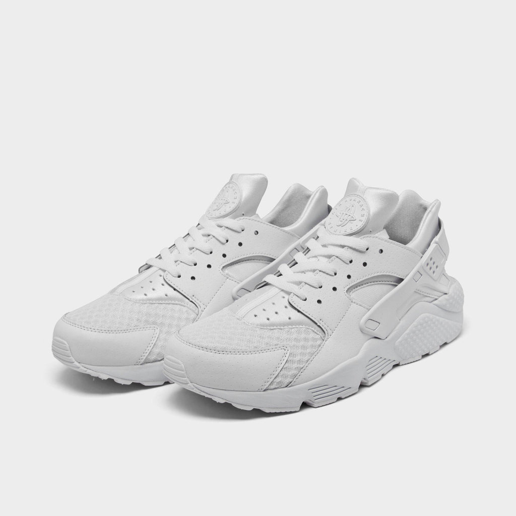 [318429-111] MENS NIKE AIR HUARACHE WHITE PLATINUM