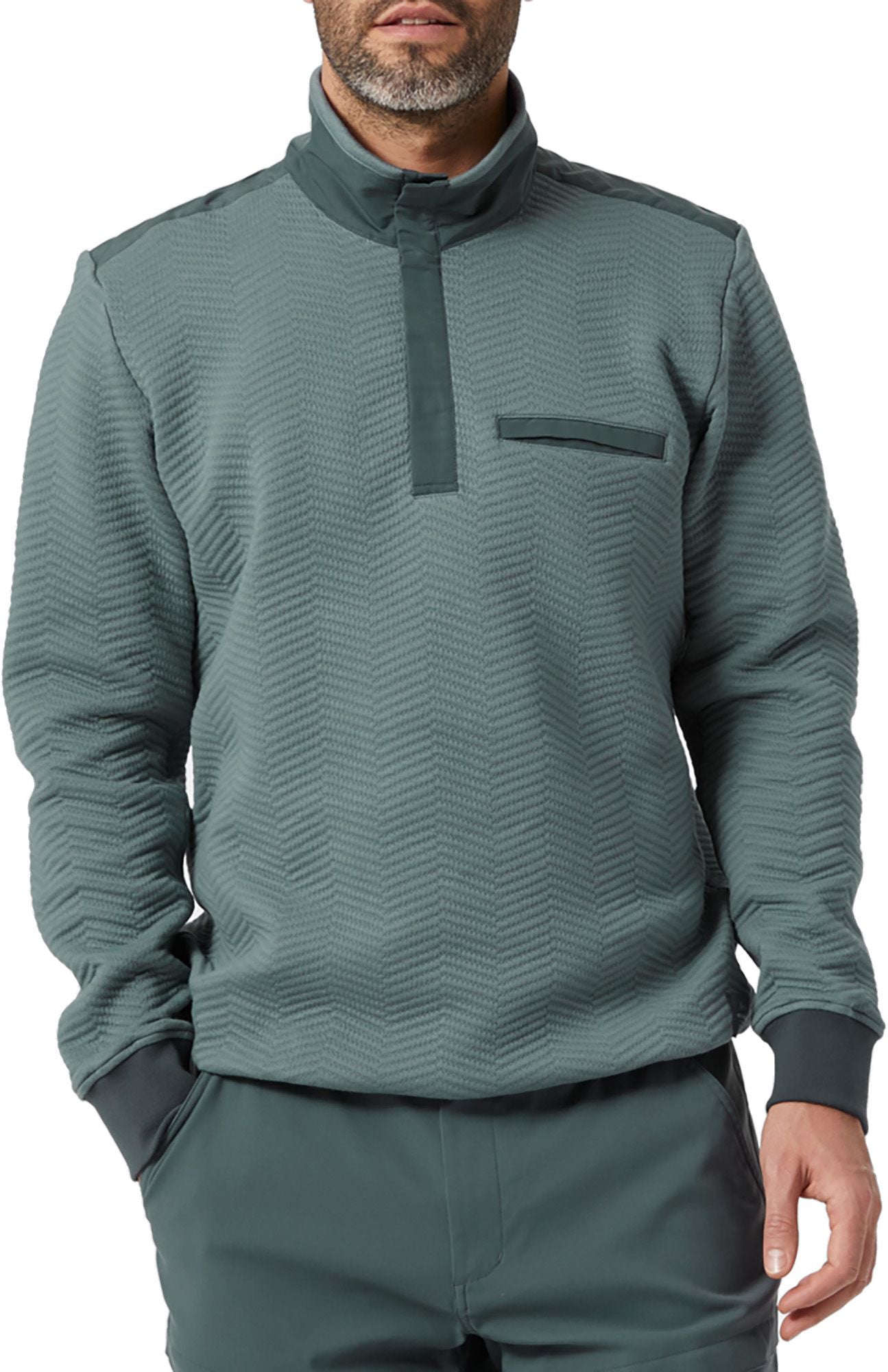 [63015-591] MENS HELLY HANSEN LILLO SNAP PULLOVER SWEATER