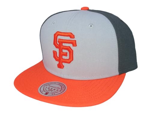 [HY11518-SFGGREY] MENS MITCHELL & NESS MLB TRIPLE PLAY LIBERTY SNAPBACK GIANTS