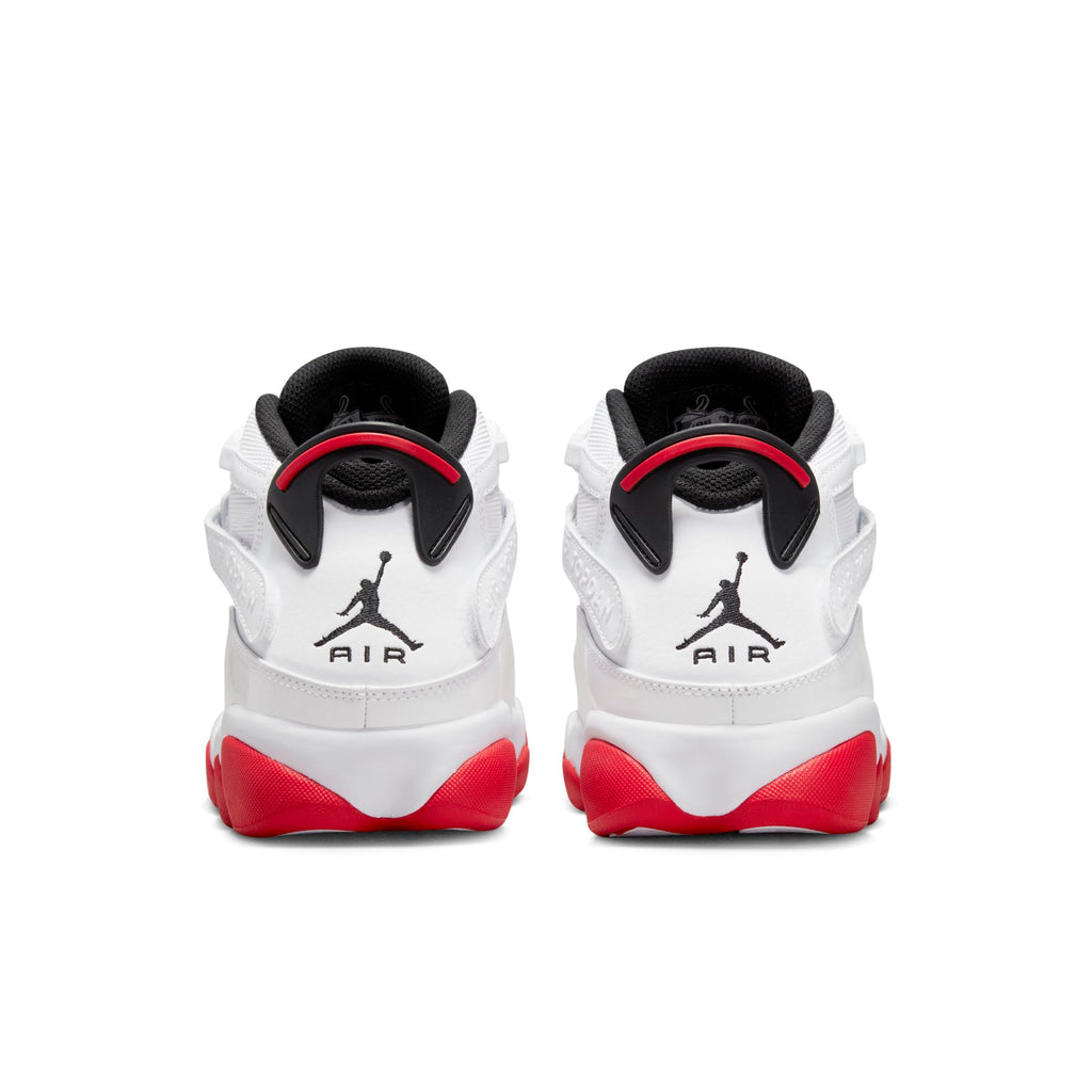 [322992-160] Mens Air Jordan 6 RINGS 'WHITE UNIVERSITY RED BLACK'