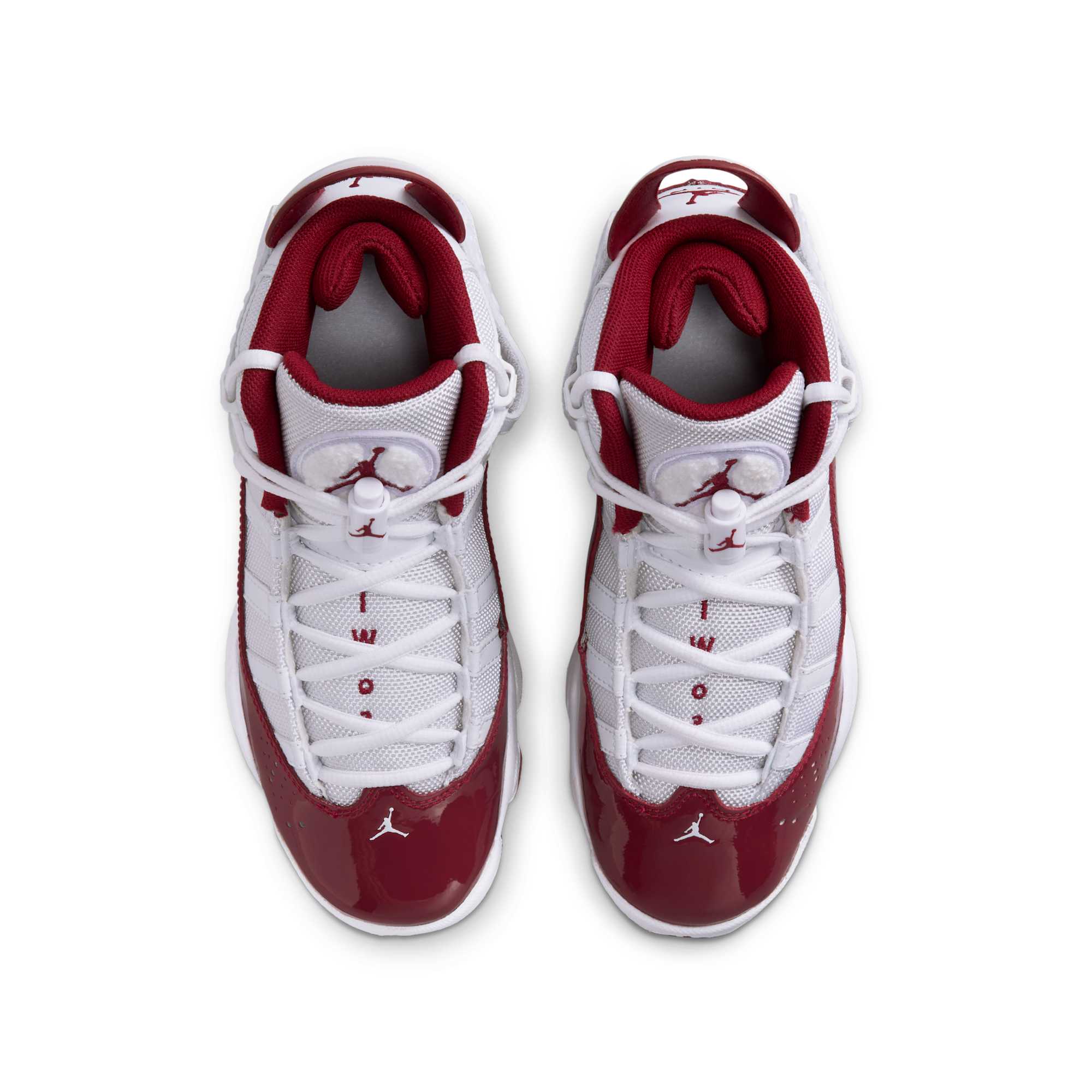 [323419-165] GRADE SCHOOL AIR JORDAN 6 RINGS 'WHITE TEAM RED (GS)'