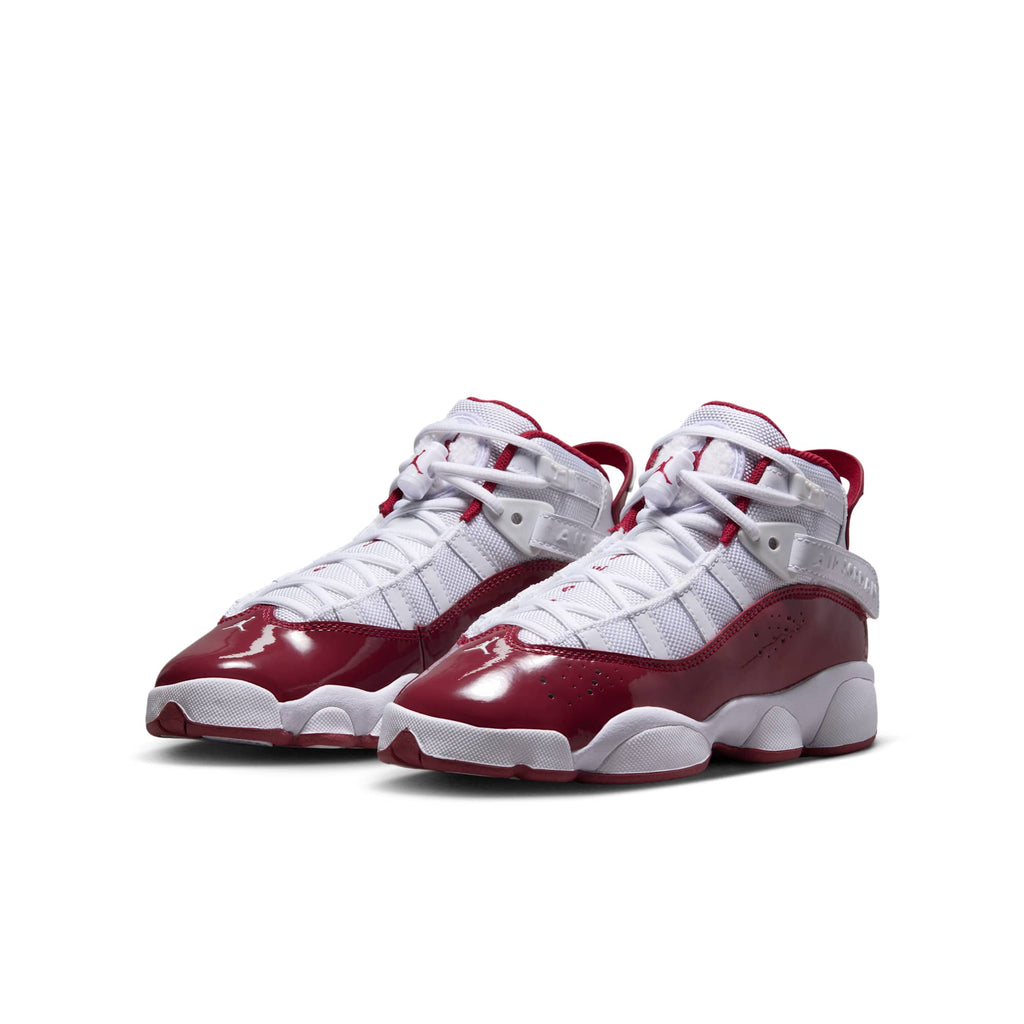 [323419-165] GRADE SCHOOL AIR JORDAN 6 RINGS 'WHITE TEAM RED (GS)'