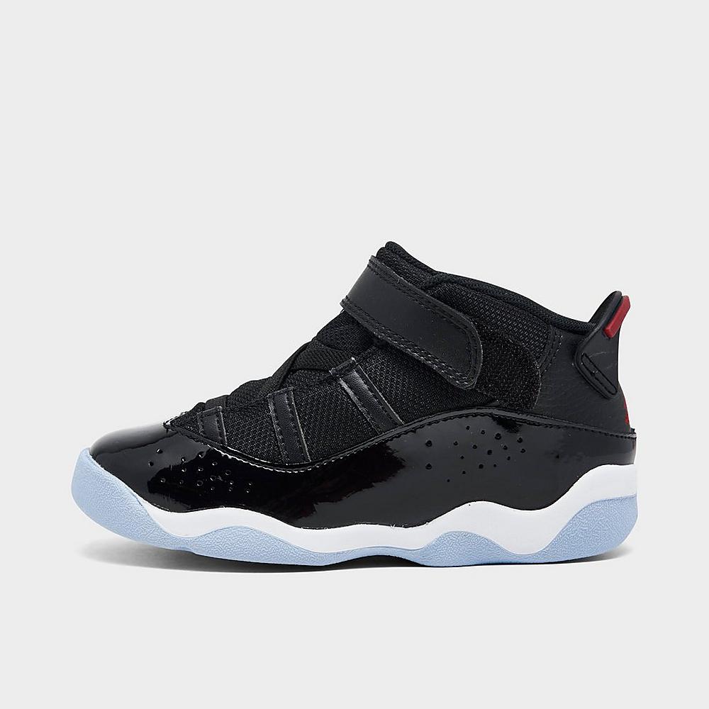 [323420-064] Toddlers Air Jordan 6 RINGS TD 'BLACK GYM RED'