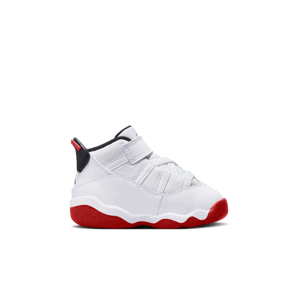 [323420-160] Toddlers Air Jordan 6 RINGS TD 'WHITE UNIVERSITY RED'