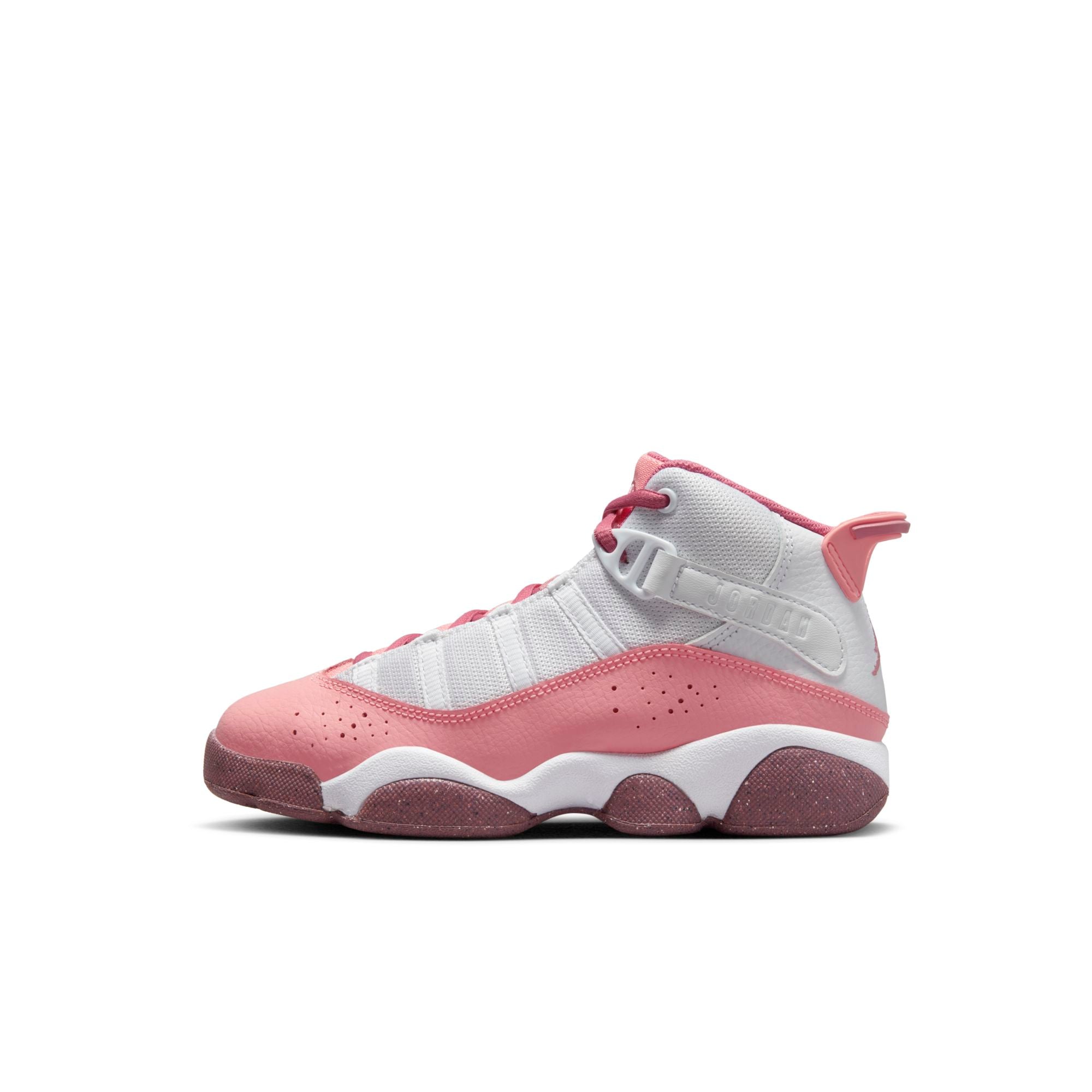 [323432-616] Preschool Air Jordan 6 RINGS PS 'CORAL CHALK'