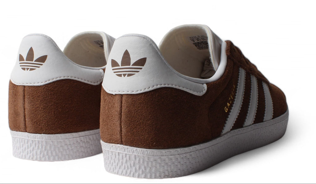 [IF9802] GRADE SCHOOL ADIDAS GAZELLE 'PRELOVED BROWN CLOUD WHITE GOLD METALLIC (GS)'