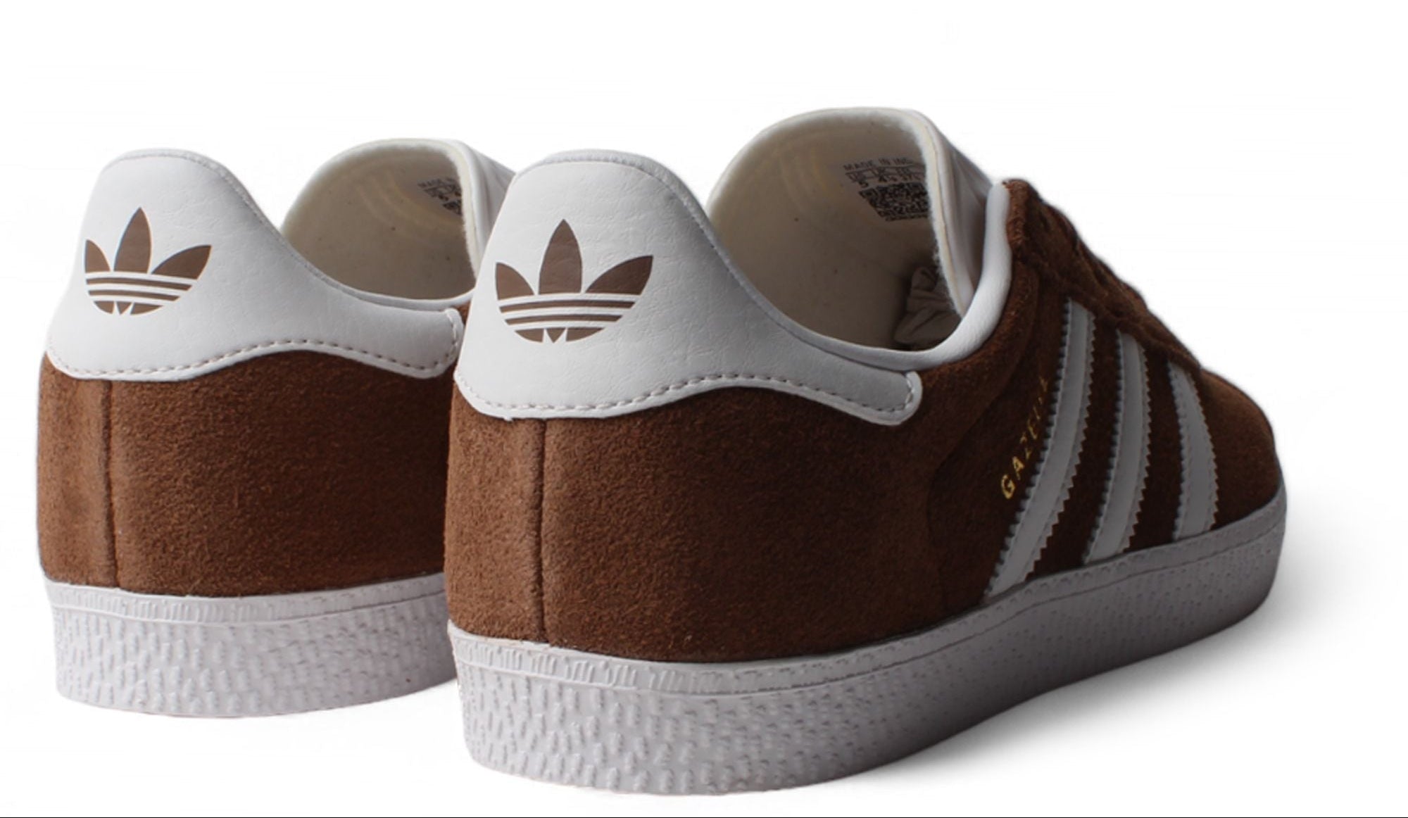 [IF9802] GRADE SCHOOL ADIDAS GAZELLE 'PRELOVED BROWN CLOUD WHITE GOLD METALLIC (GS)'