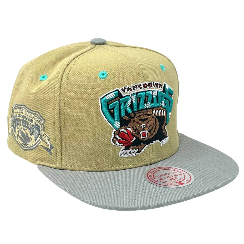 Mens MITCHELL & NESS NBA CLASSIC CANVAS SNAPBACK HWC GRIZZLIES