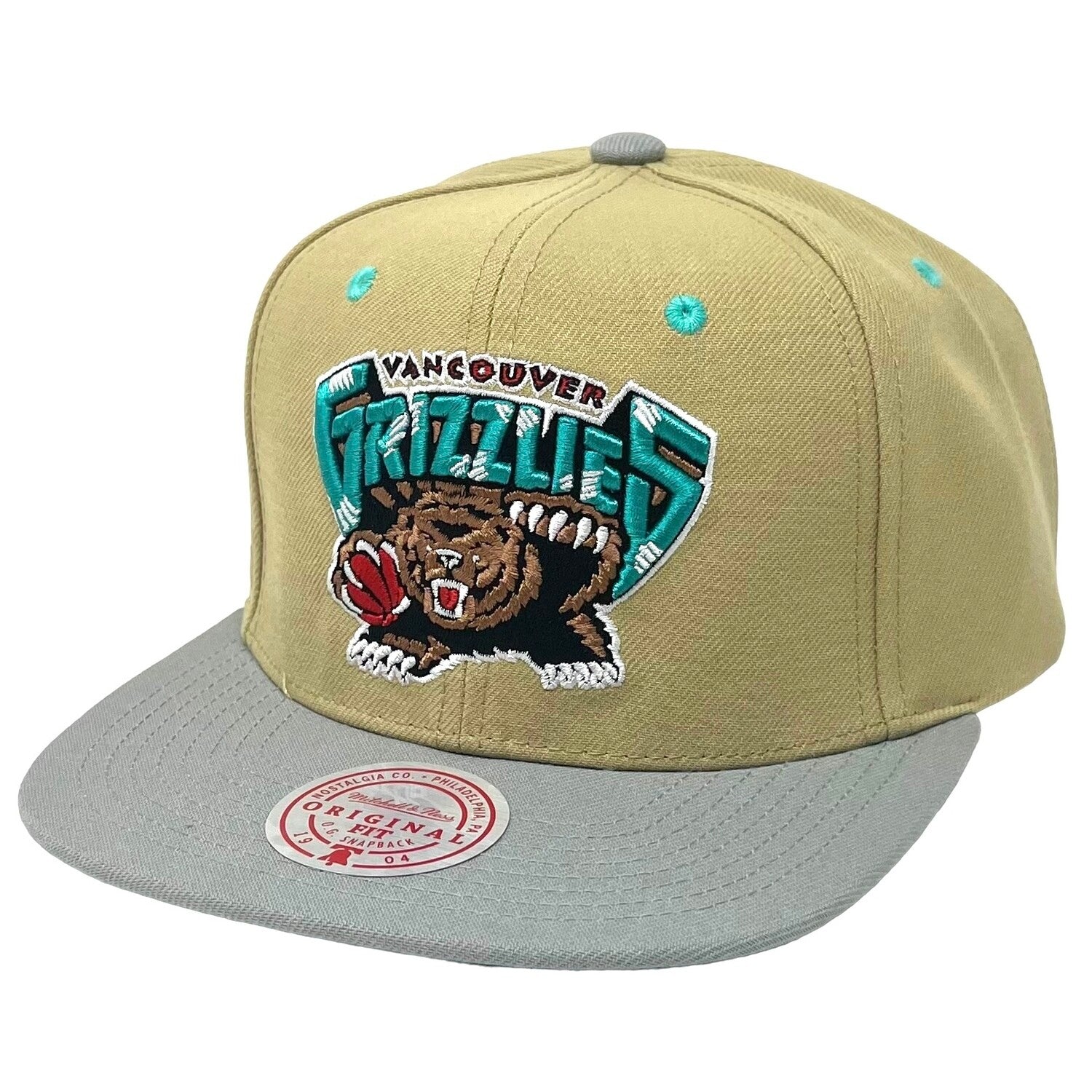 Mens MITCHELL & NESS NBA CLASSIC CANVAS SNAPBACK HWC GRIZZLIES