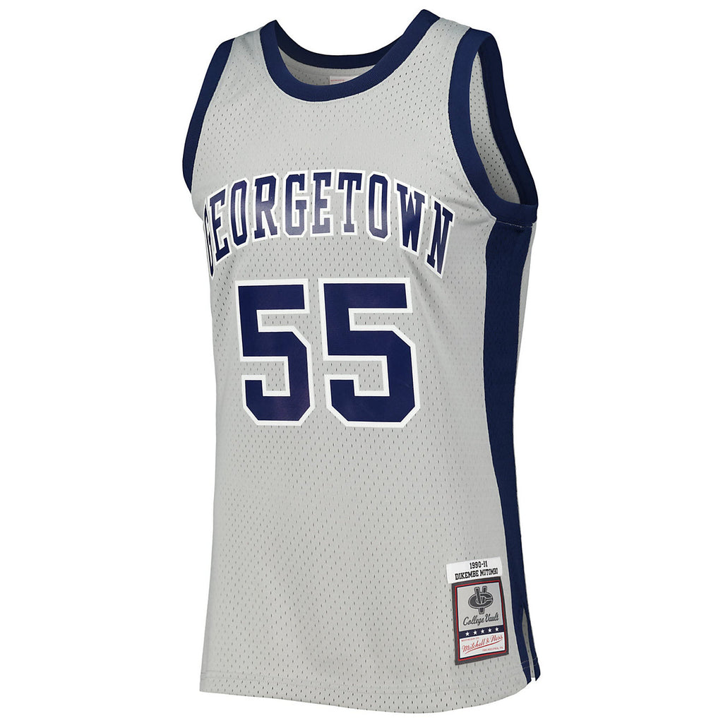 Mens Mitchell & Ness NCAA LIGHT JERSEY GEORGETOWN 1990 DIKEMBE MUTOMBO