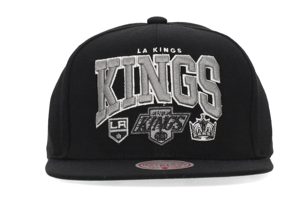MENS MITCHELL & NESS NHL CHAMP STACK SNAPBACK VNTG KINGS - BLACK