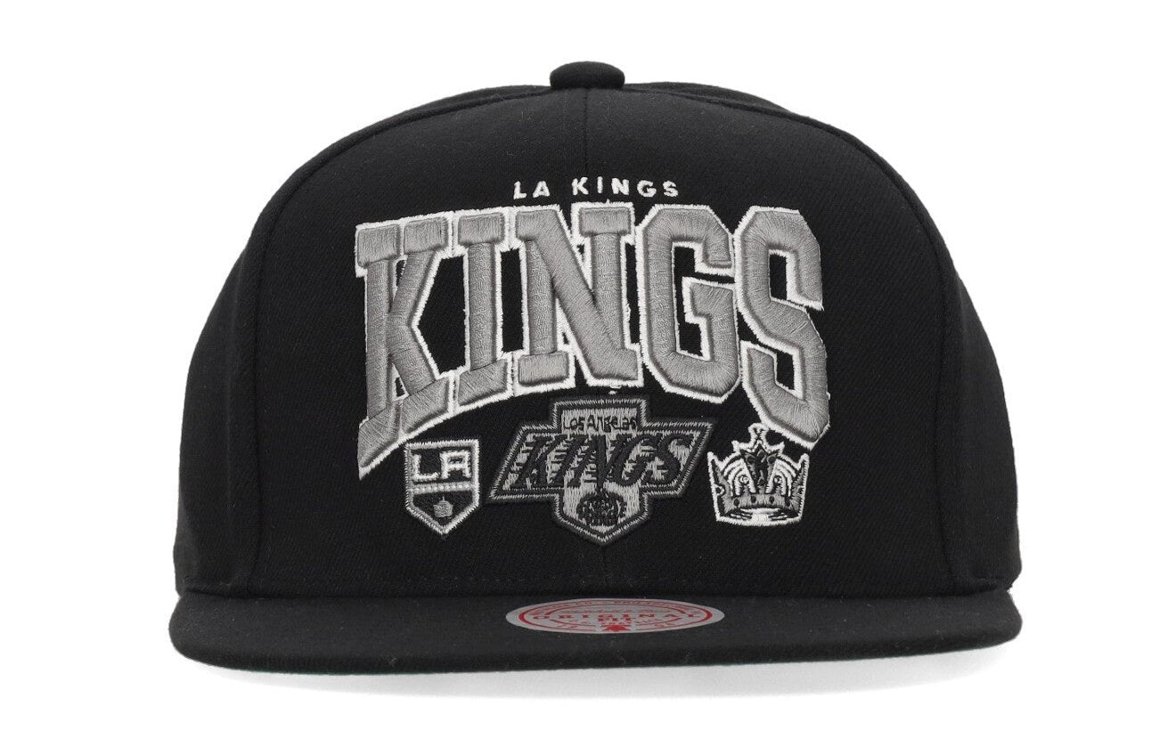 MENS MITCHELL & NESS NHL CHAMP STACK SNAPBACK VNTG KINGS - BLACK