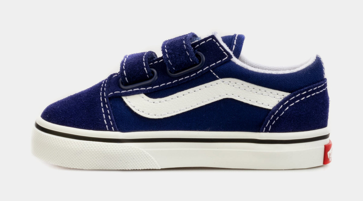 [VN0A4VJJ84A] TODDLERS VANS OLD SKOOL V BLUE DRIZZLE / WHITE