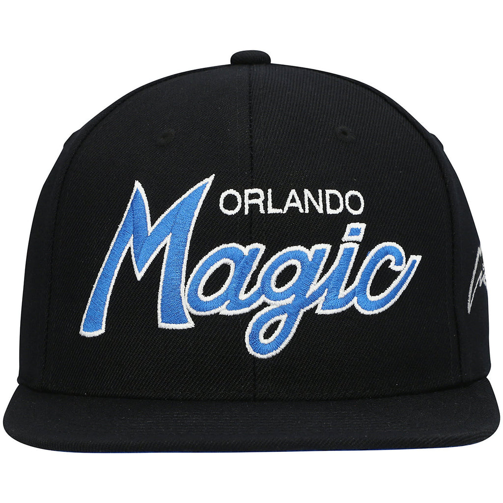 MENS MITCHELL & NESS NBA TEAM SCRIPT 2.0 SNAPBACK MAGIC