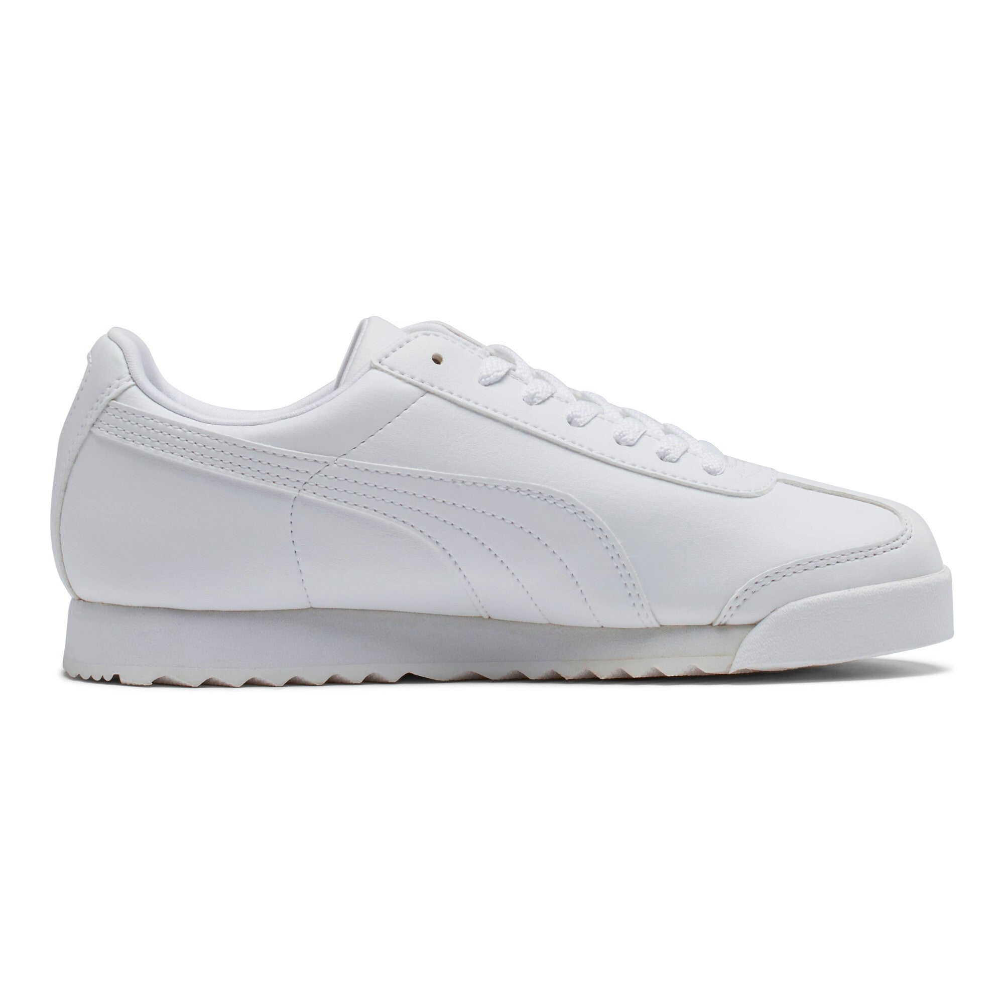 [354259-14] Youth PUMA ROMA BASIC JR 'WHITE LIGHT GREY'