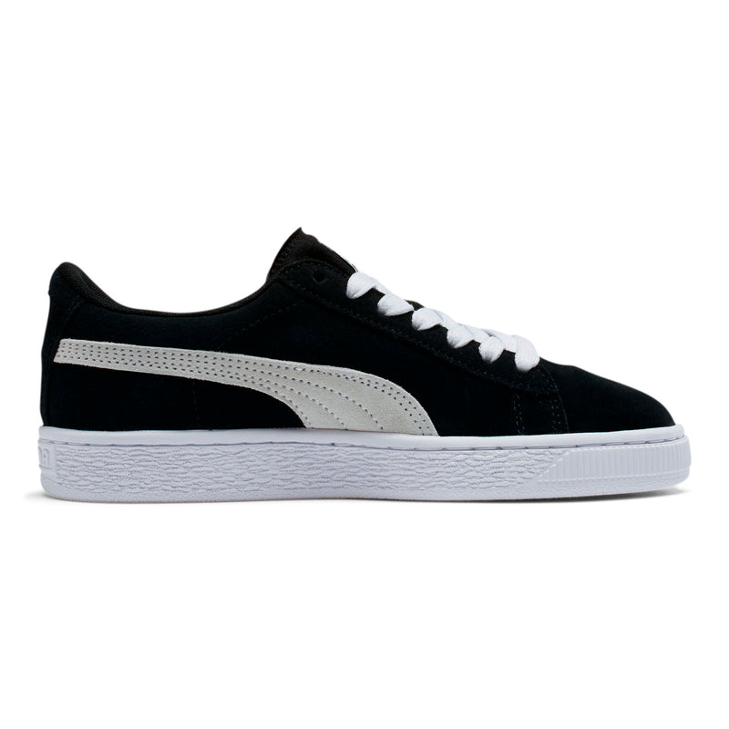 [355110-01] Youth PUMA SUEDE JR 'BLACK WHITE'