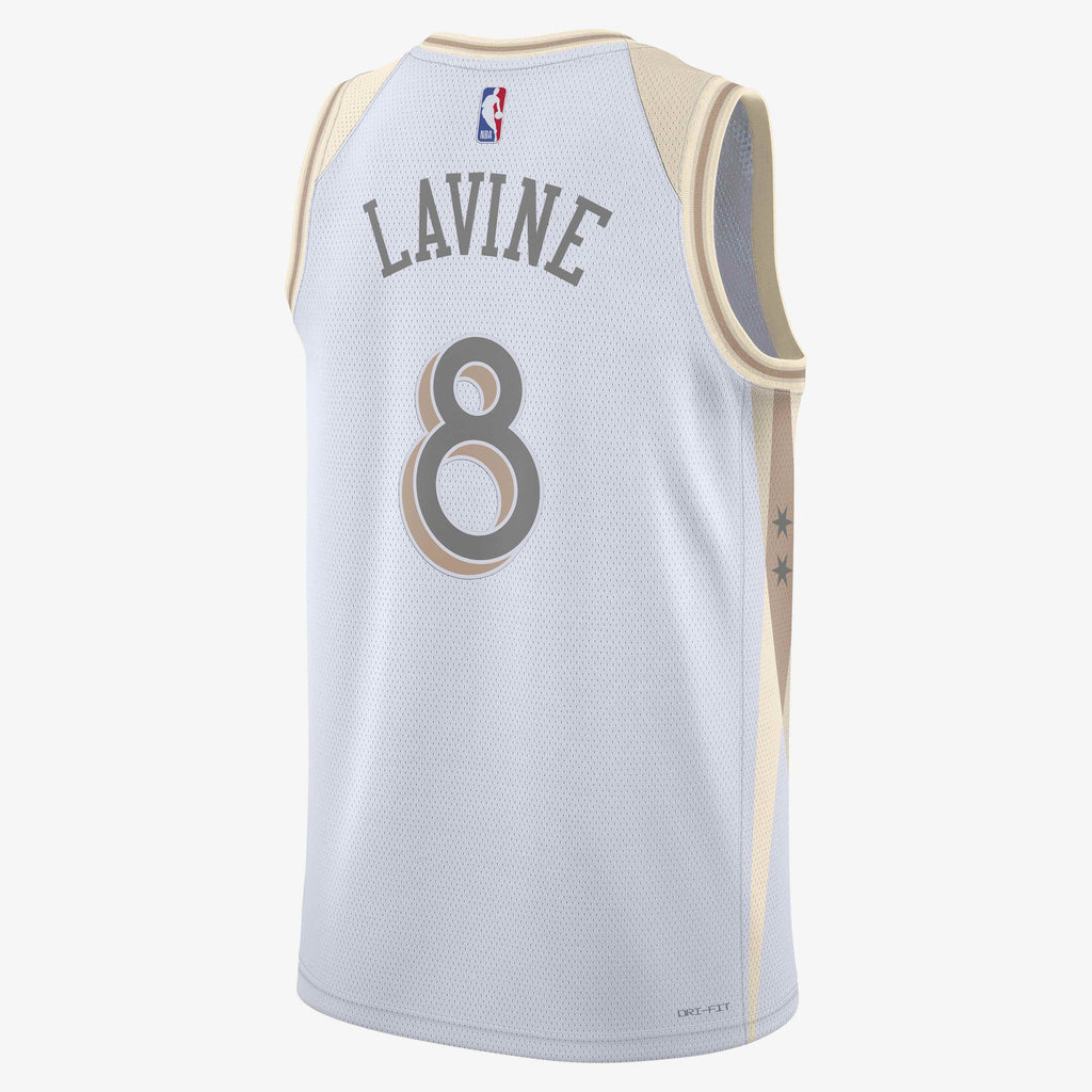 [FQ4337-100] MENS NIKE NBA CHICAGO BULLS CITY EDITION SWINGMAN JERSEY ZACH LEVINE