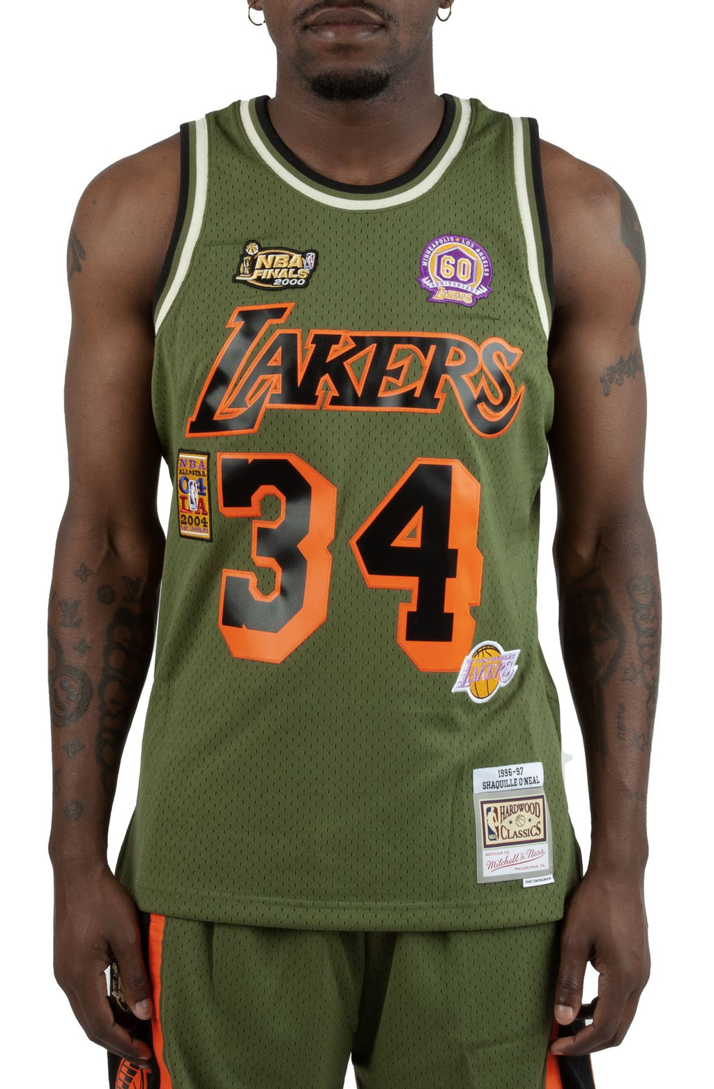 MENS MITCHELL & NESS FLIGHT SWINGMAN JERSEY LAKERS 1996 SHAQUILLE O'NEAL