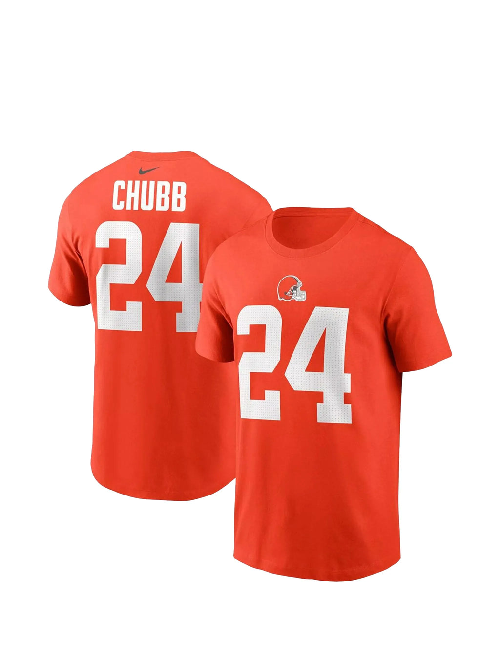 [N199-10A-9IF-DUW] MENS NIKE NICK CHUBB ORANGE CLEVELAND BROWNS T-SHIRT