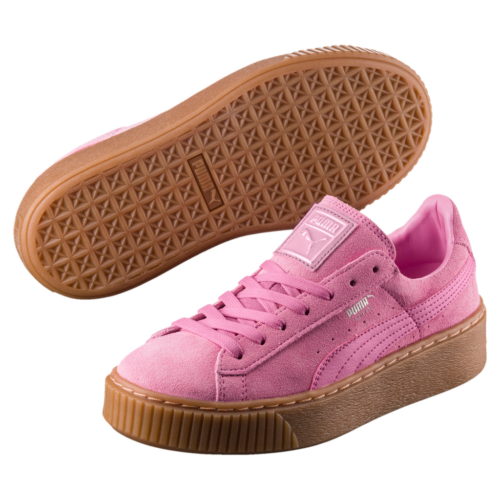 [363663-02] Youth PUMA SUEDE PLATFORM JR 'PRISM PINK'