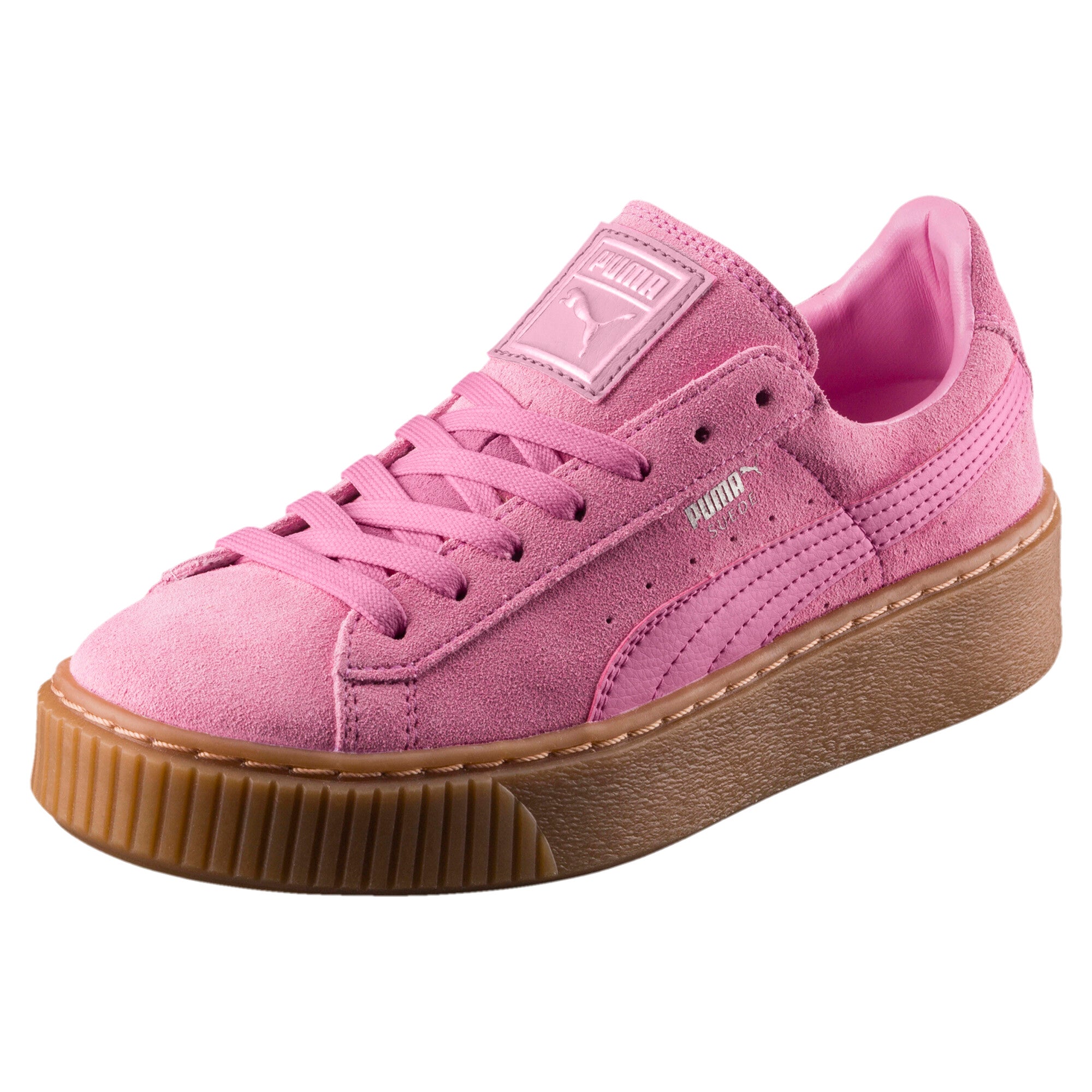 [363663-02] Youth PUMA SUEDE PLATFORM JR 'PRISM PINK'