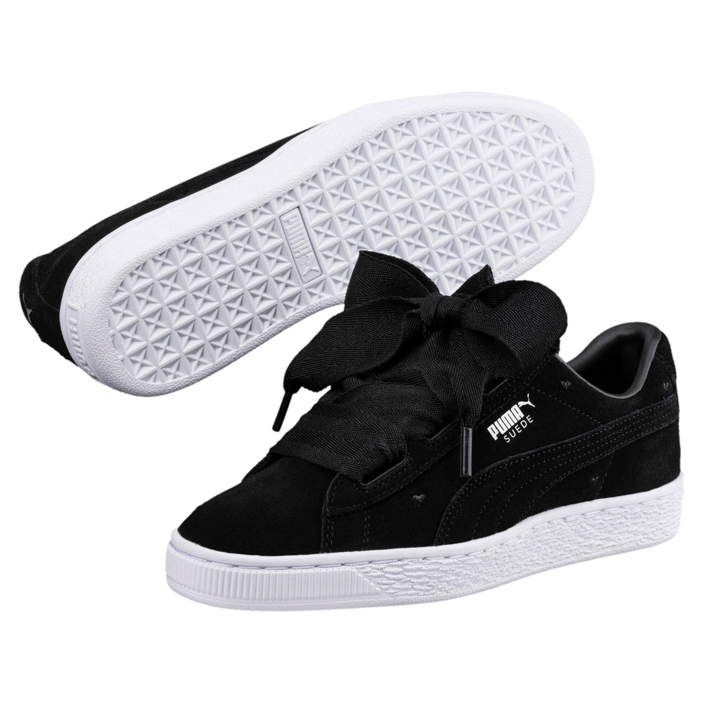 [365135-02] Youth PUMA SUEDE HEART JR 'VALENTINE - BLACK'