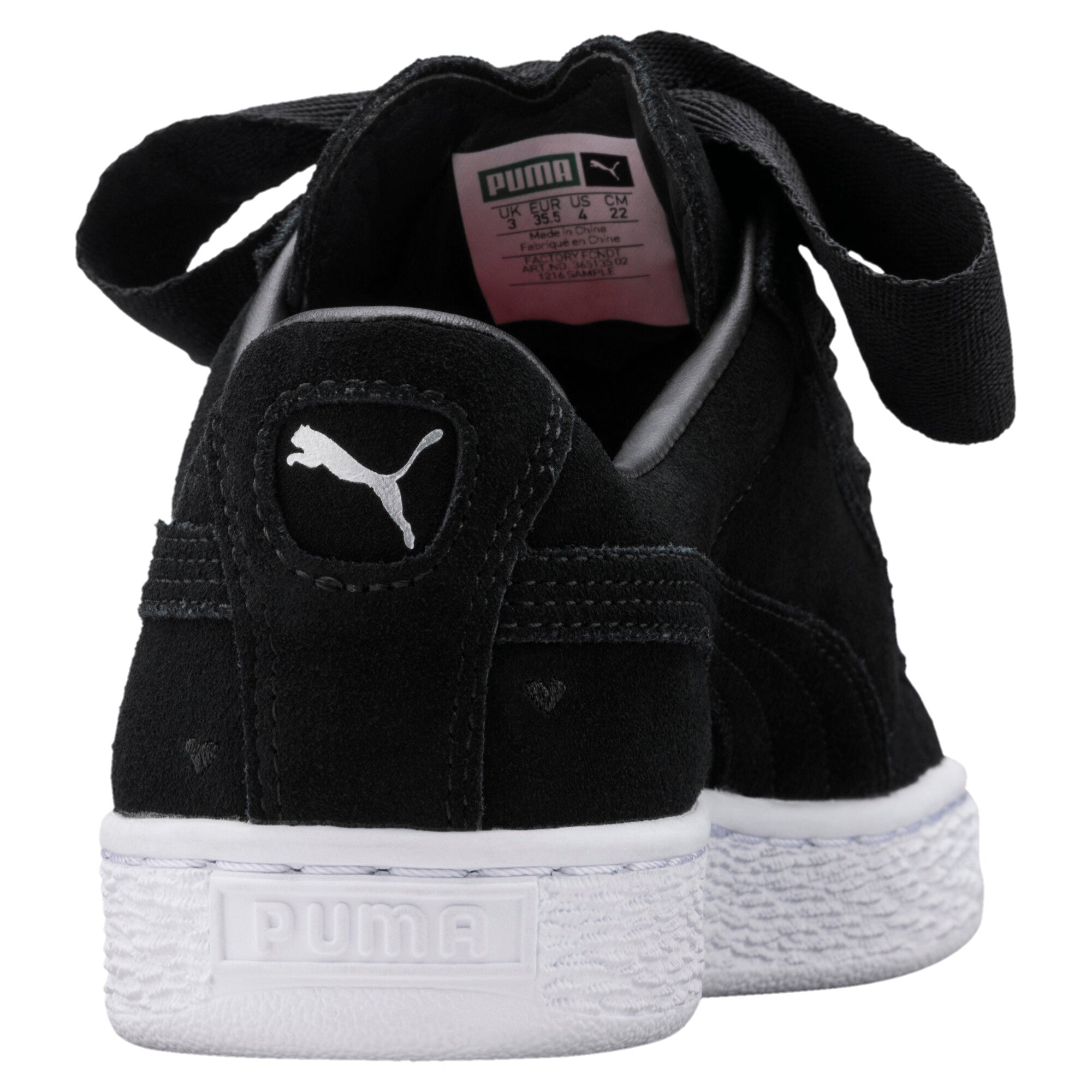 [365135-02] Youth PUMA SUEDE HEART JR 'VALENTINE - BLACK'