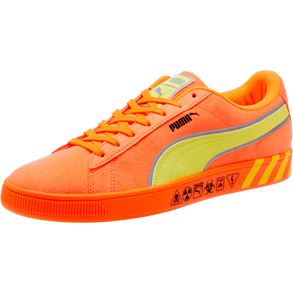 [368230-01] MENS PUMA SUEDE 'HAZARD ORANGE'
