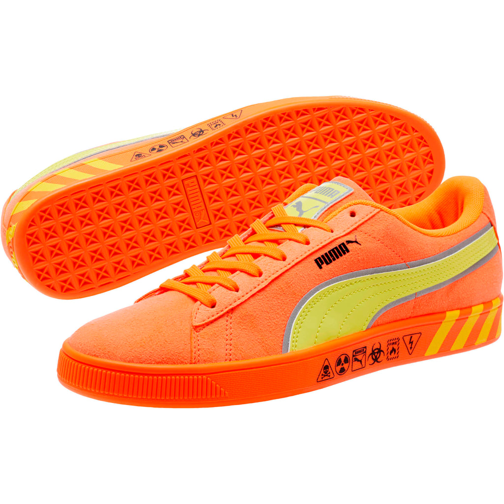 [368230-01] MENS PUMA SUEDE 'HAZARD ORANGE'