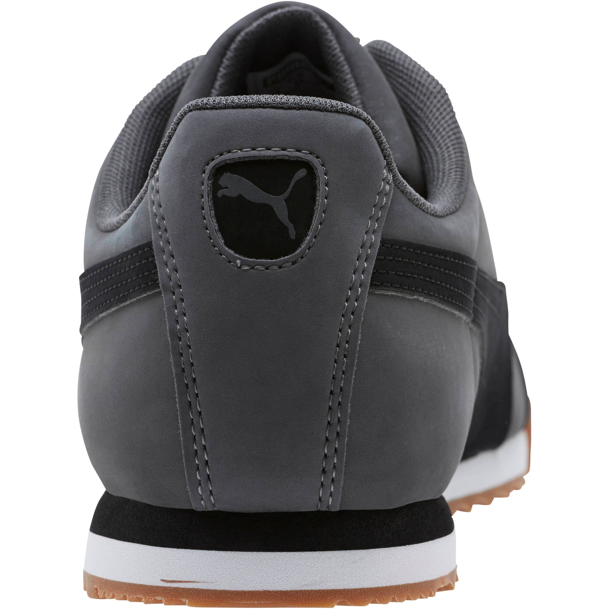 [368455-01] MENS PUMA ROMA SMOOTH NUBUCK 'GREY LOW-TOP TRAINER'