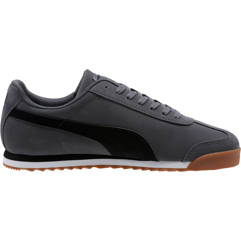 [368455-01] MENS PUMA ROMA SMOOTH NUBUCK 'GREY LOW-TOP TRAINER'