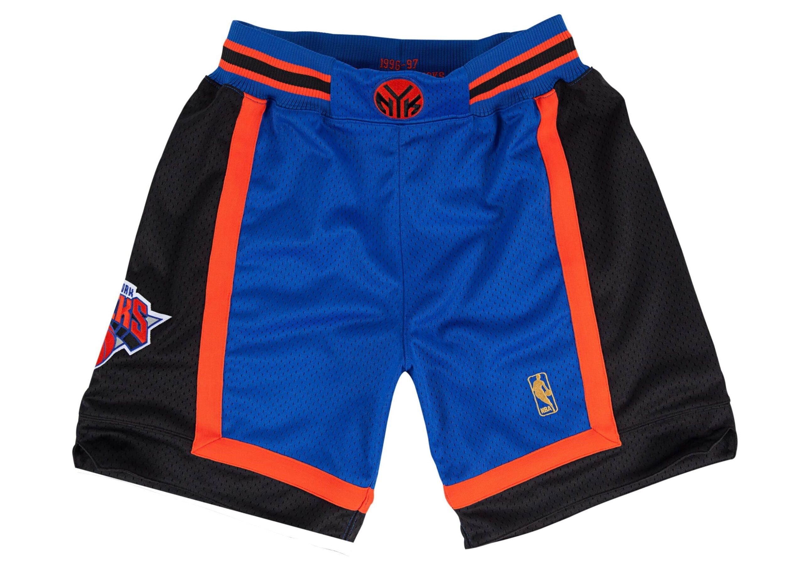 MENS MITCHELL & NESS NBA AUTHENTIC ROAD SHORTS KNICKS 96-97