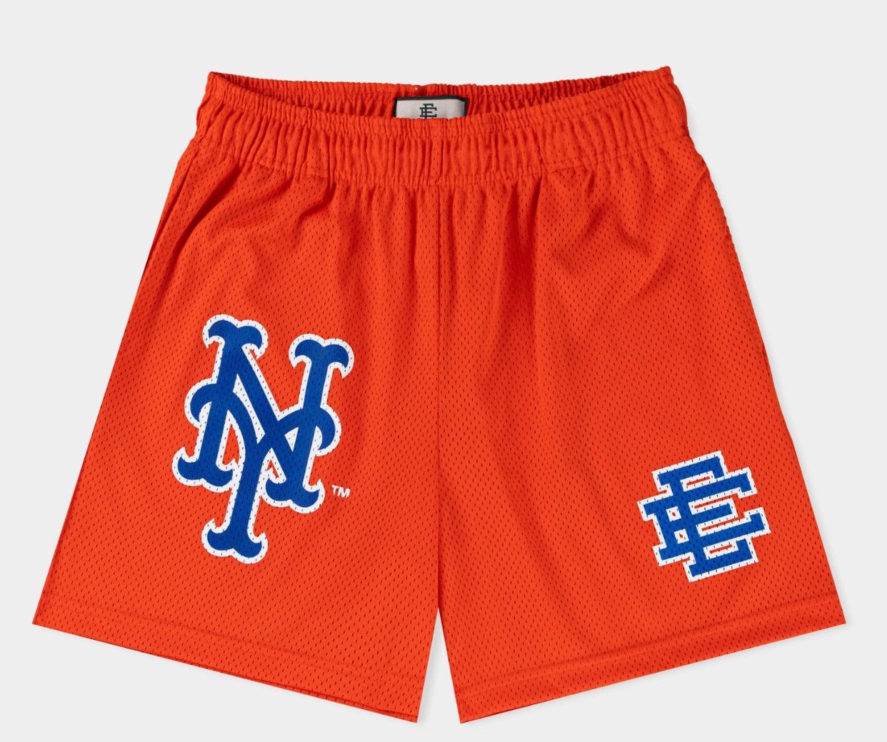 [SHNYMMSH-ORGBLU] MENS ERIC EMANUEL EE SHORTS CORE NY METS