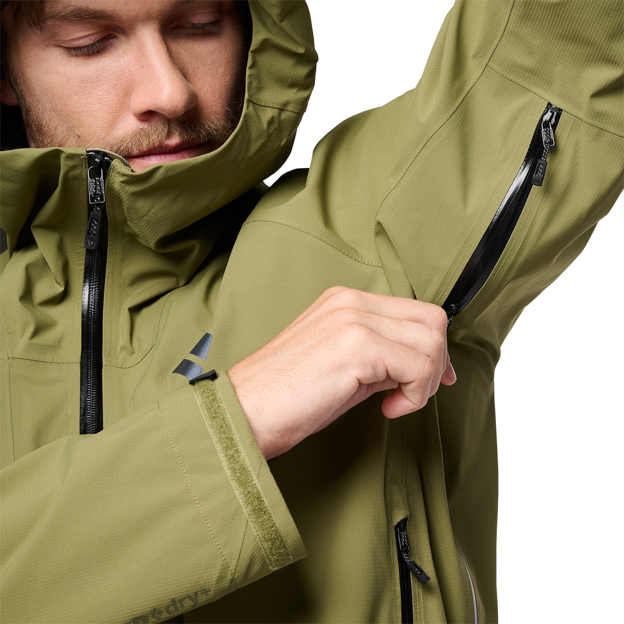 MENS BLACK DIAMOND HIGHLINE STRETCH SHELL WATERPROOF WINDPROOF JACKET