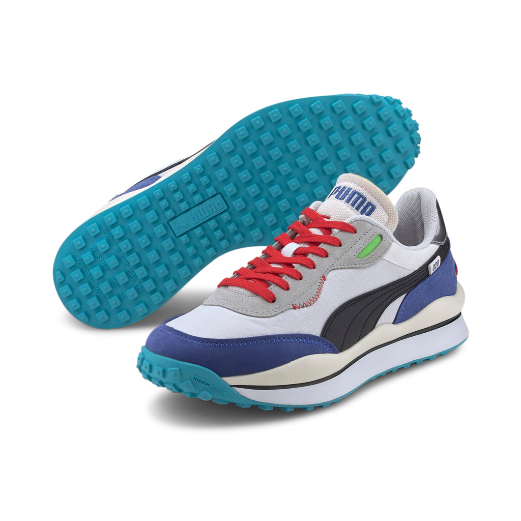 [372839-01] Mens Puma STYLE RIDER RIDE ON 'WHITE DAZZLING BLUE'
